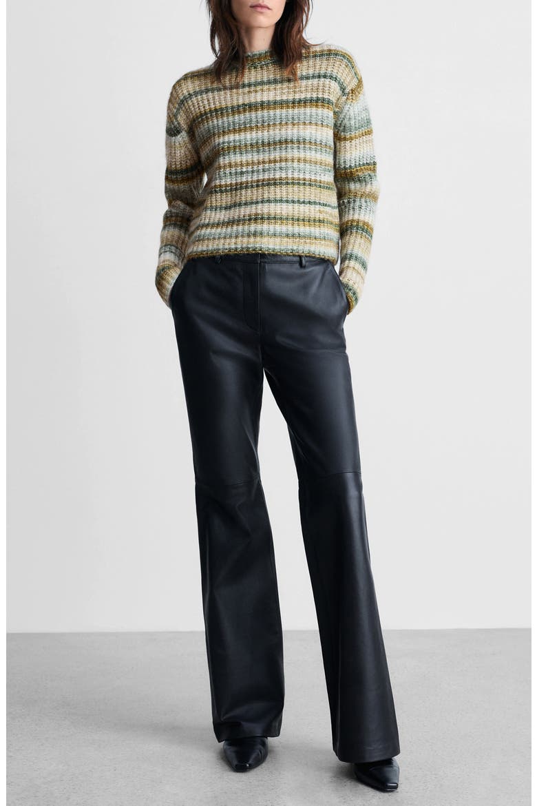 Stripe Sweater, Alternate, color, DARK GREEN