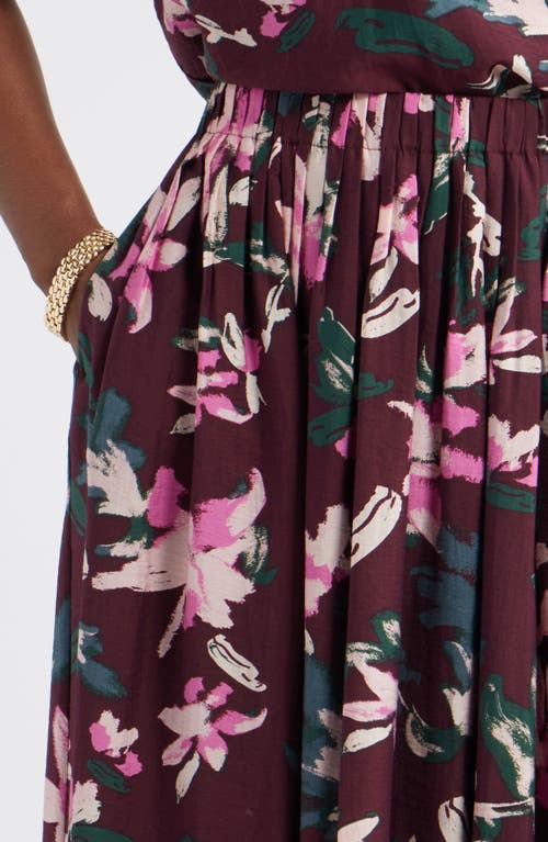 Caslonr Caslon(r) Print Pleated Maxi Skirt