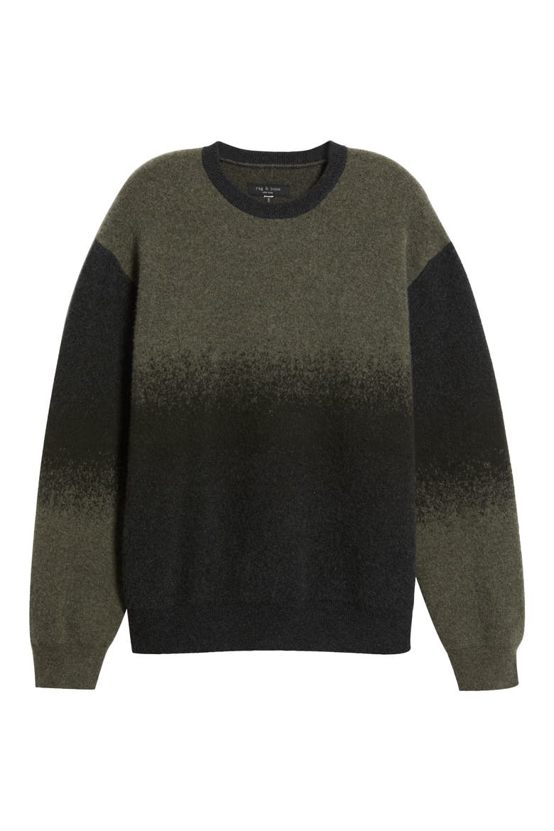 Downing Oversize Wool & Cashmere Sweater, Alternate, color, GREENMULT