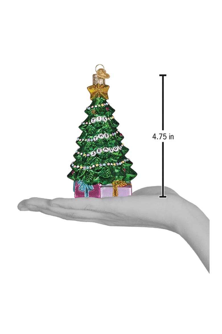 Friendship Tree Christmas Ornament, Alternate, color, GREEN