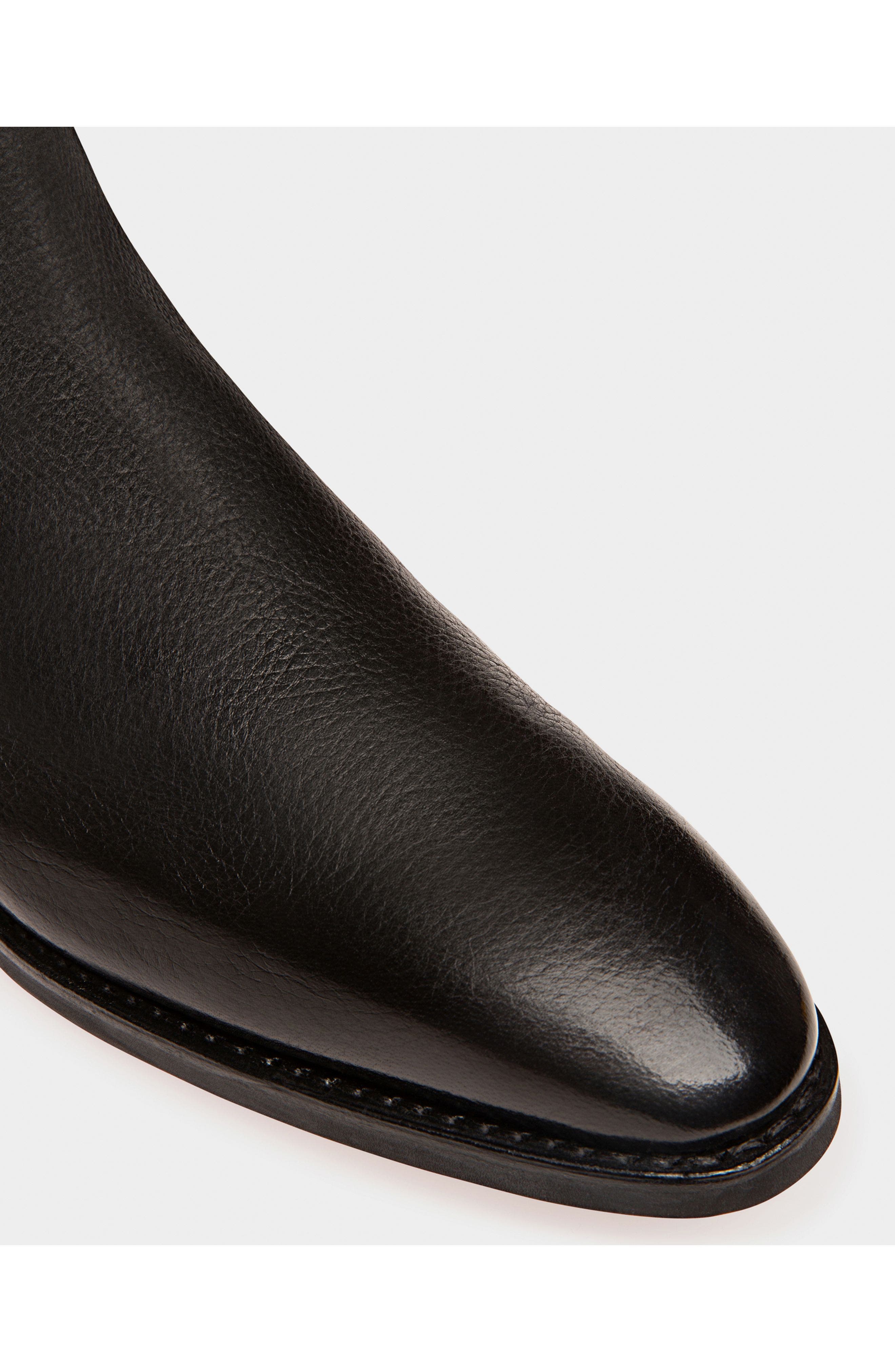 Bally Scribe Novo Booties In Deer Leather, Alternate, color, Black