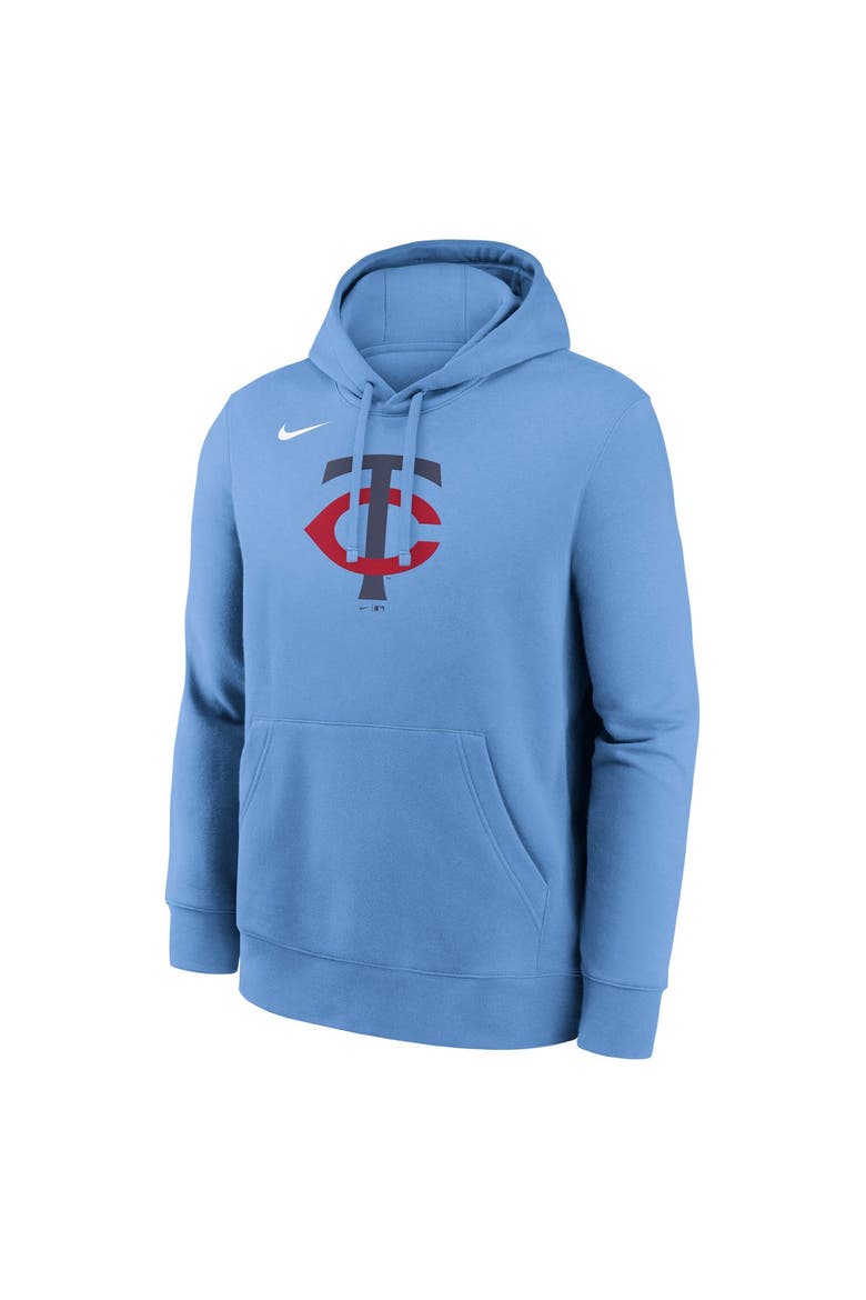 Men's Nike Light Blue Minnesota Twins Logo Club Fleece Hoodie, Alternate, color, Light Blue