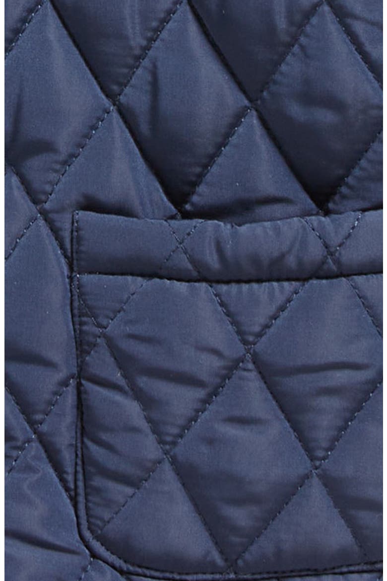 Quilted Hooded Jacket, Alternate, color, NAVY