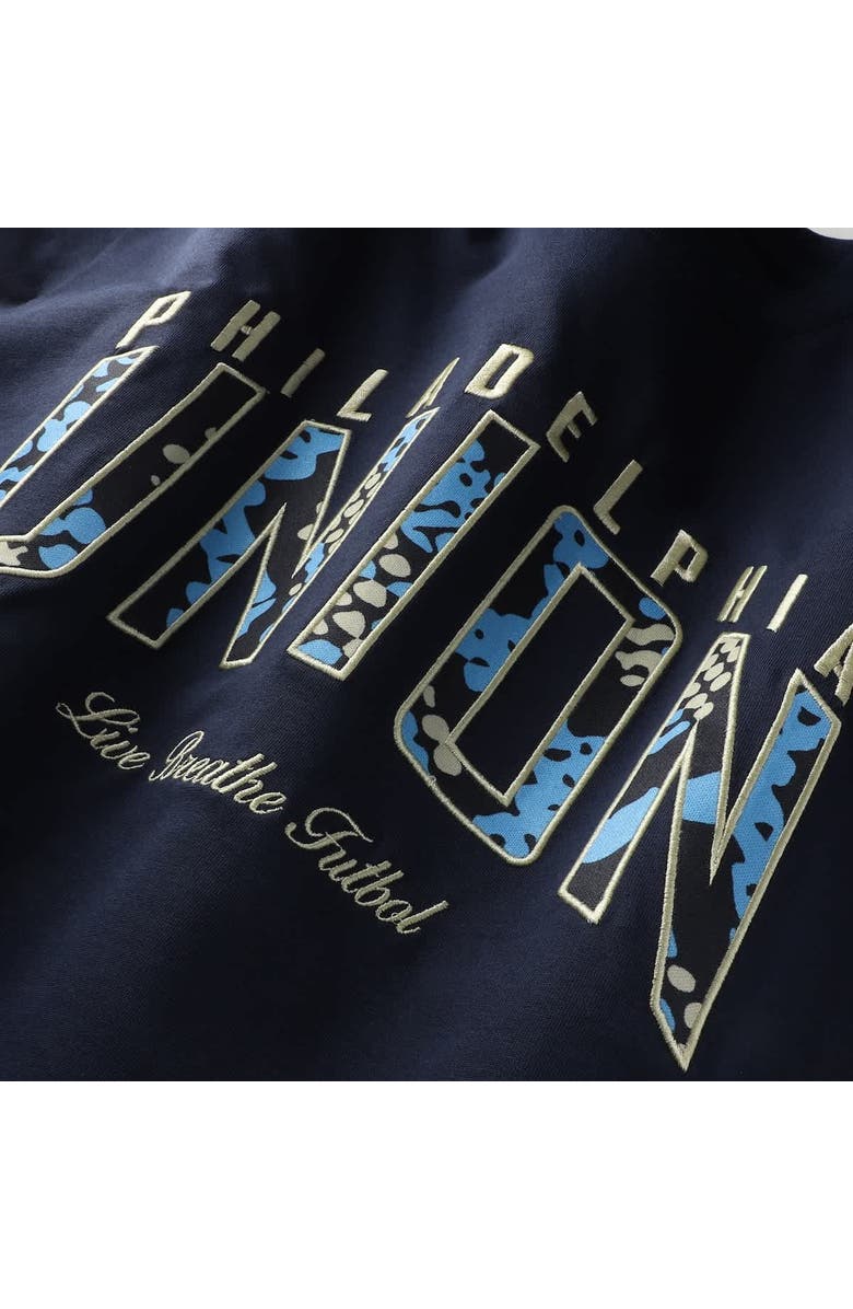 Live Breathe Futbol Unisex Live Breathe Futbol Navy Philadelphia Union Scale T-Shirt, Alternate, color, Navy