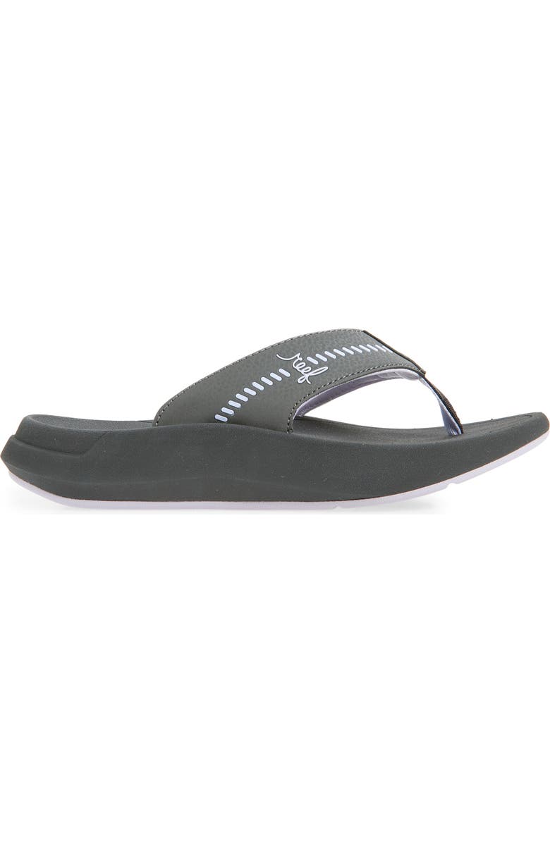 Reef Swellsole Rover Flip Flop, Alternate, color, Raven