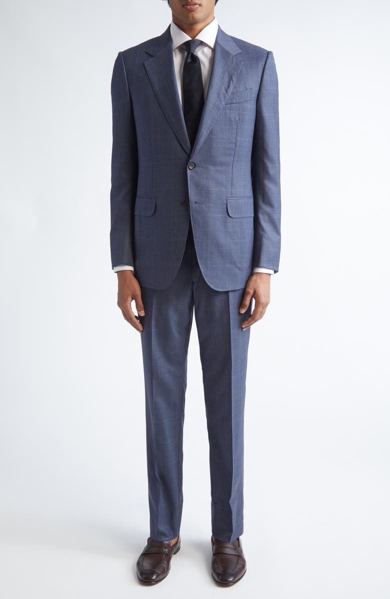 ZEGNA Plaid Centoventimila Wool Suit, Alternate, color, Blue