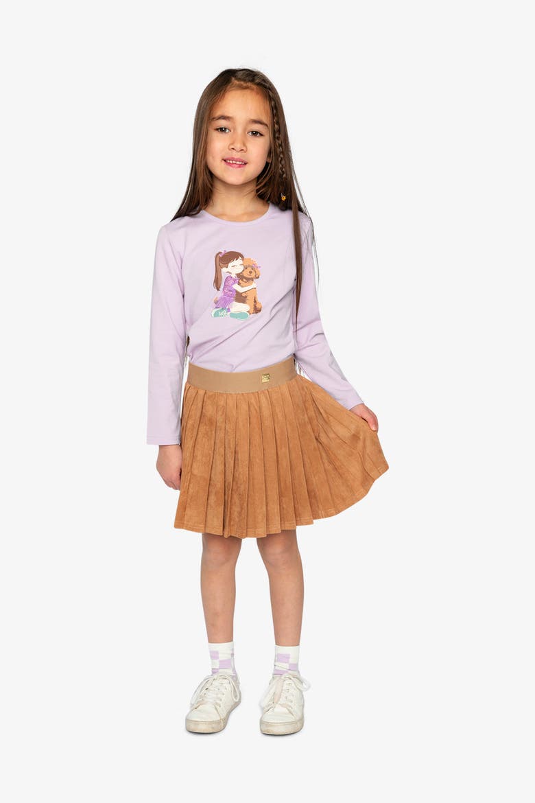 Organic Cotton Sparkly Graphic Long Sleeve T-Shirt, Alternate, color, Lavender