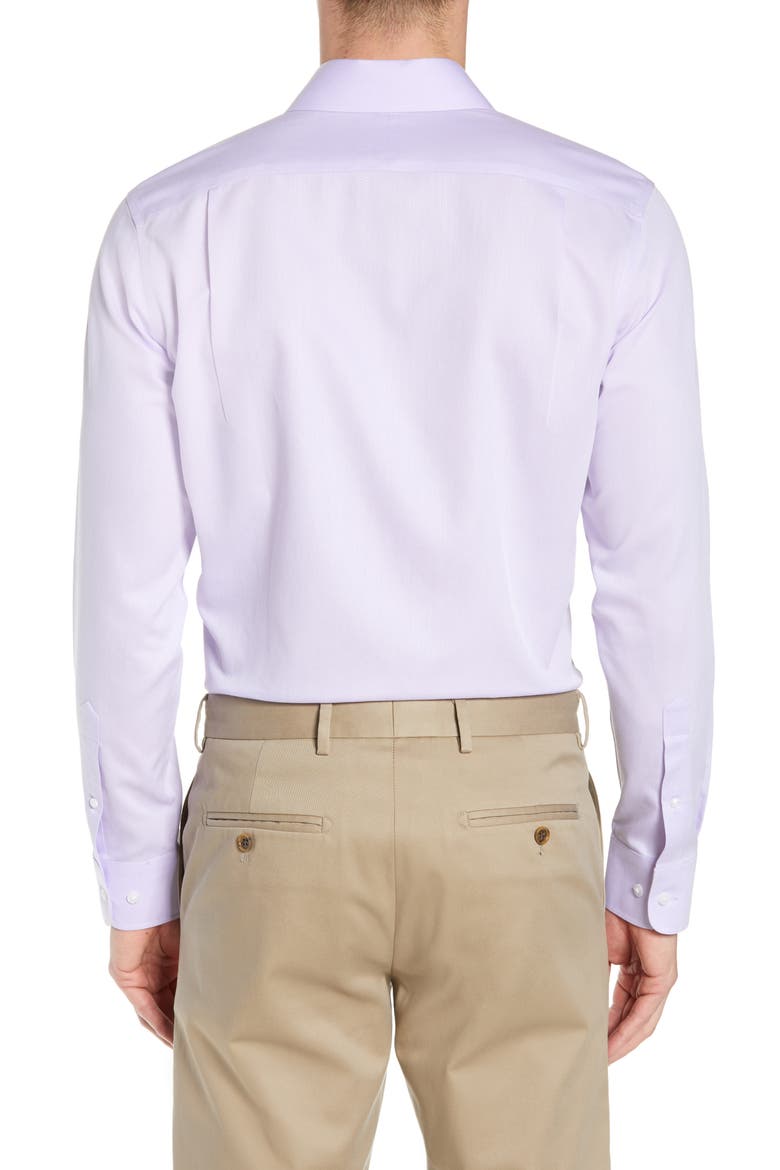 Slim Fit Textured Dress Shirt, Alternate, color, LAVENDER