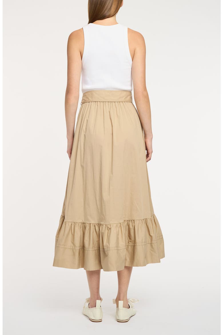 Zayla Sleeveless A-Line Dress, Alternate, color, WHITE/ KHAKI