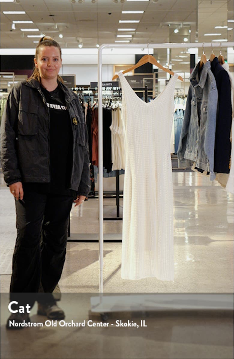 Open Stitch Cotton Knit Dress