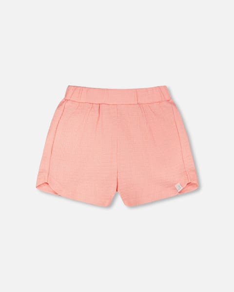Crinkle Jersey Elastic Waist Shorts (Toddler, Little Kid & Big Kid)