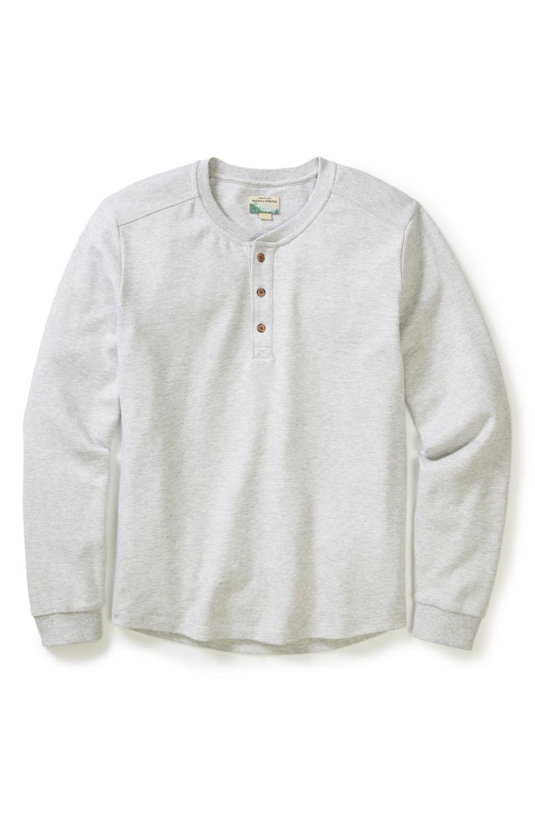 Marine Layer Pacifica Stretch Henley, Alternate, color, Light Grey