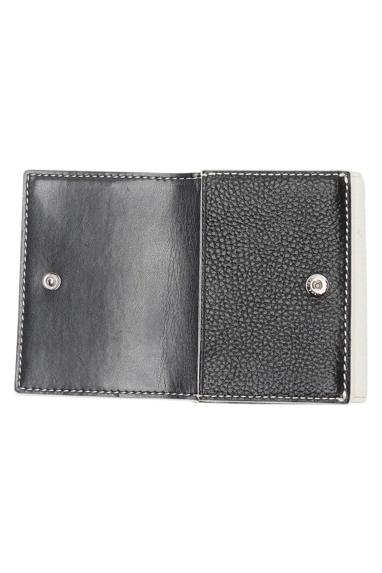 Medium Leather Trifold Wallet, Alternate, color, COTTON MULTI