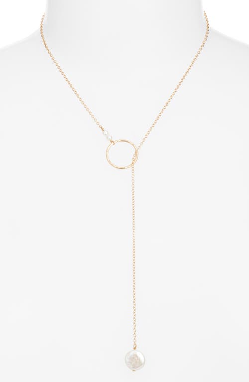 Nashelle Gwyneth Semiprecious Toggle Necklace In Gold