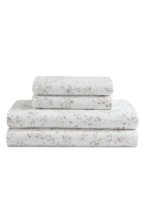 Airy Botanical 300 Thread Count Sateen Sheet Set