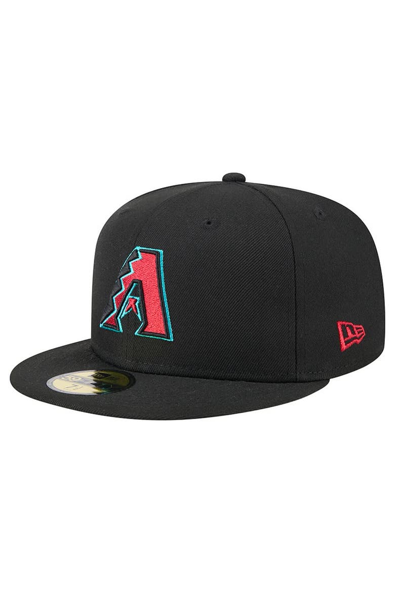 Men's New Era Black Arizona Diamondbacks    2001 World Series Team Color 59FIFTY Fitted Hat, Alternate, color, Black