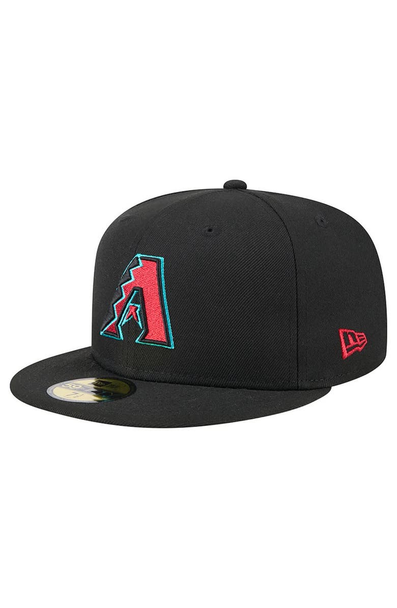 New Era Men
s New Era Black Arizona Diamondbacks    2001 World Series Team Color 59FIFTY Fitted Hat, Alternate, color, Black