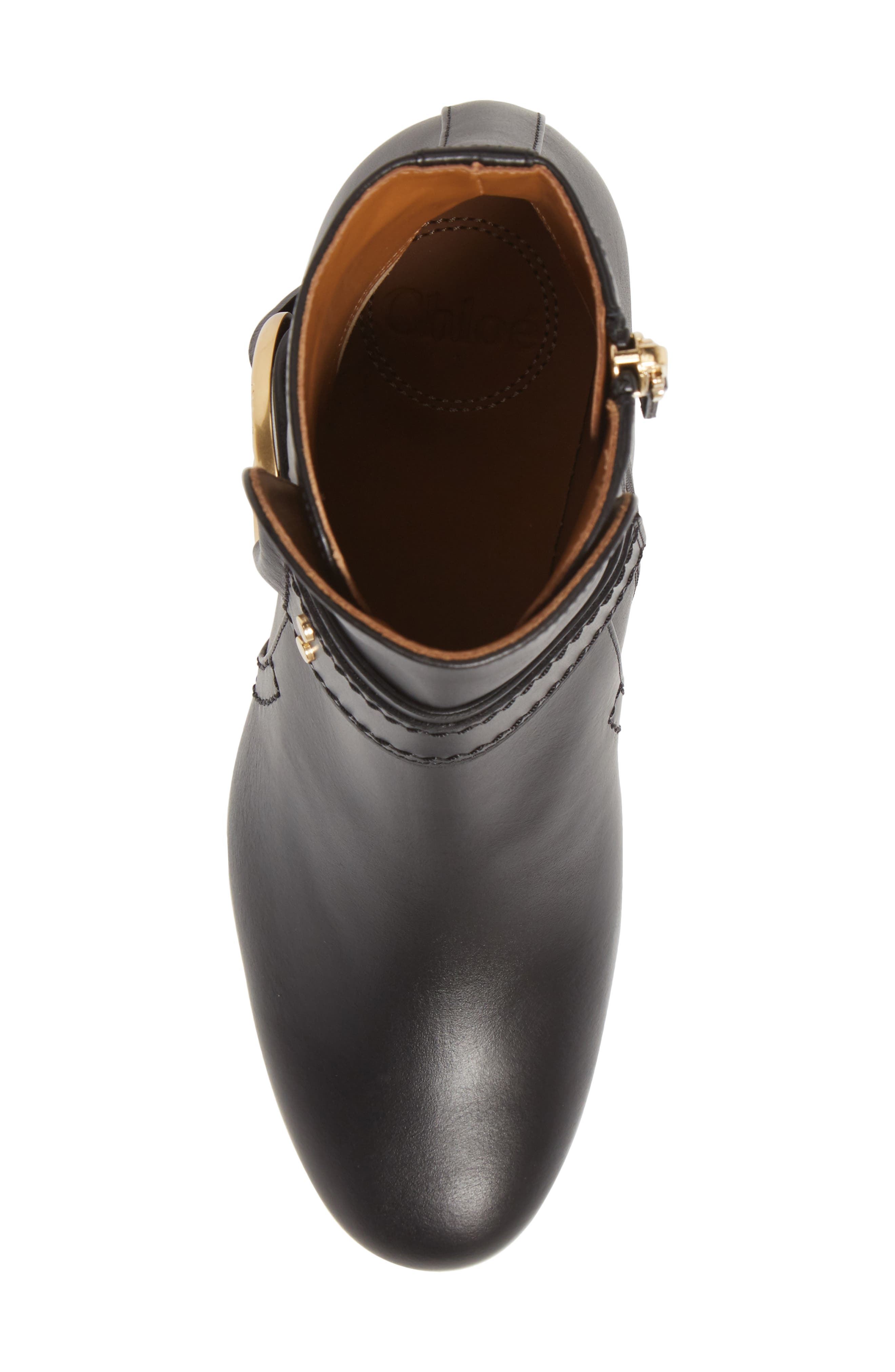 Demi Ring Detail Bootie, Alternate, color, BLACK