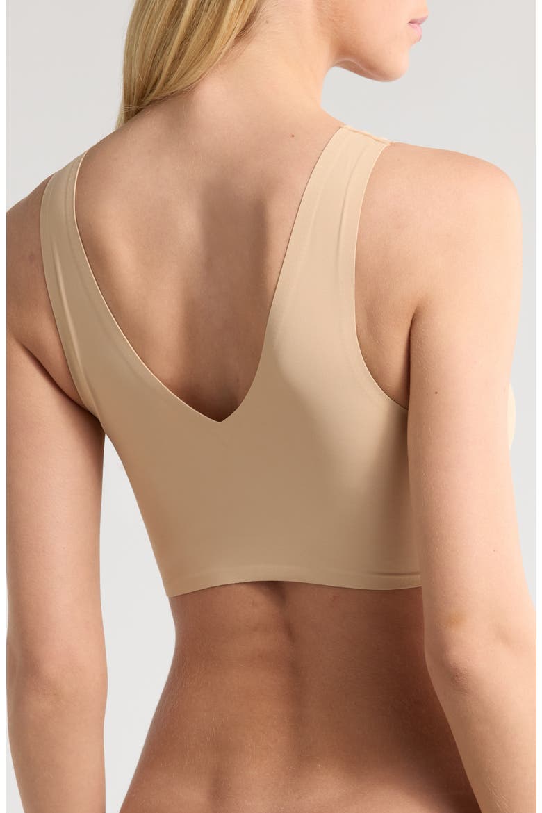 True Body Lift Full V-Neck Bralette, Alternate, color, DESERT