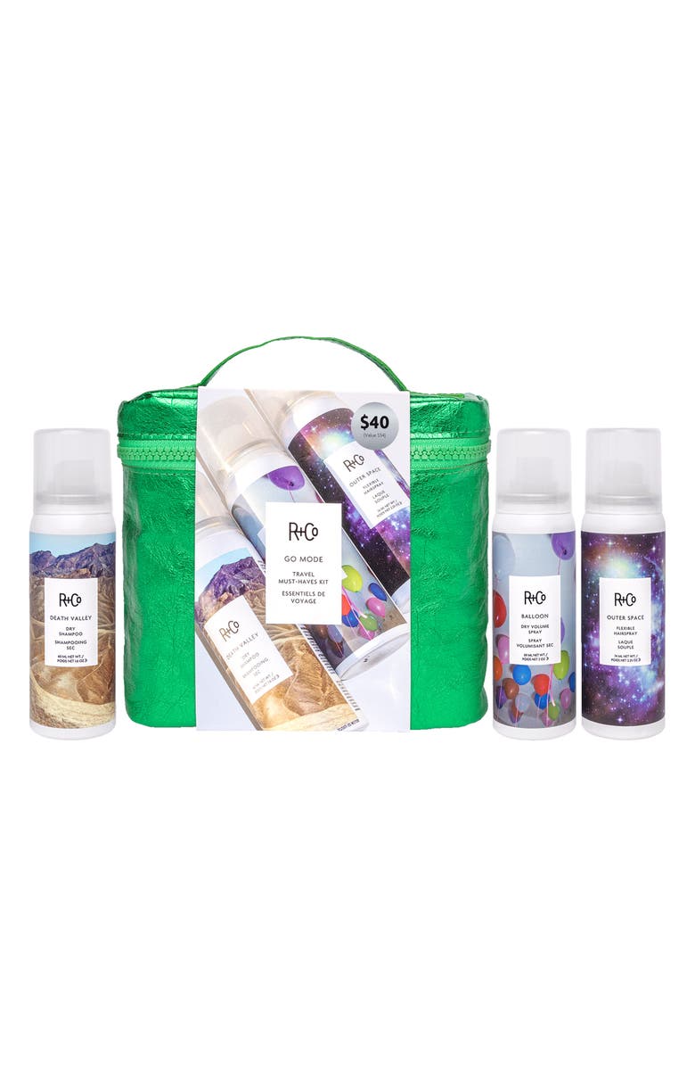 R+Co Go Mode Travel Must-Haves 3-Piece Kit $54 Value, Main, color, 