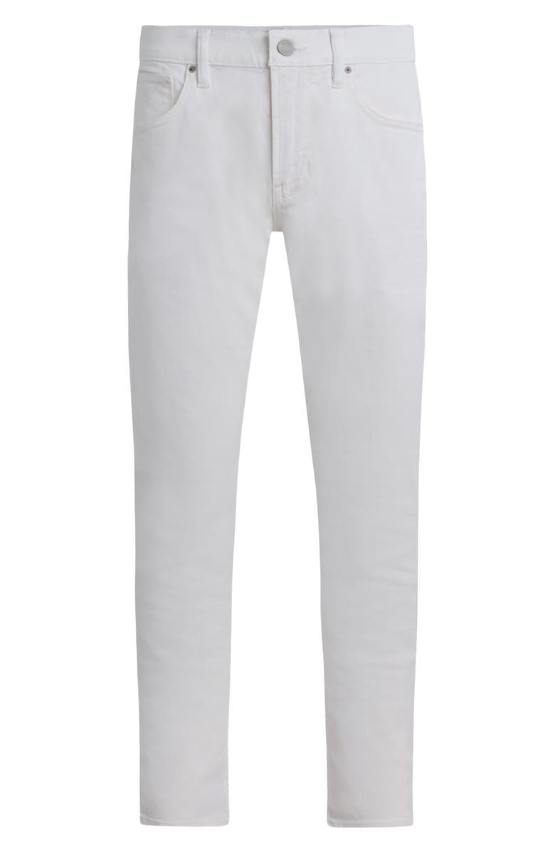 Hudson Jeans Blake Slim Straight Stretch Twill 5-Pocket Pants, Alternate, color, White
