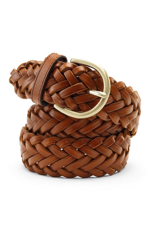 Leather Braided Belt