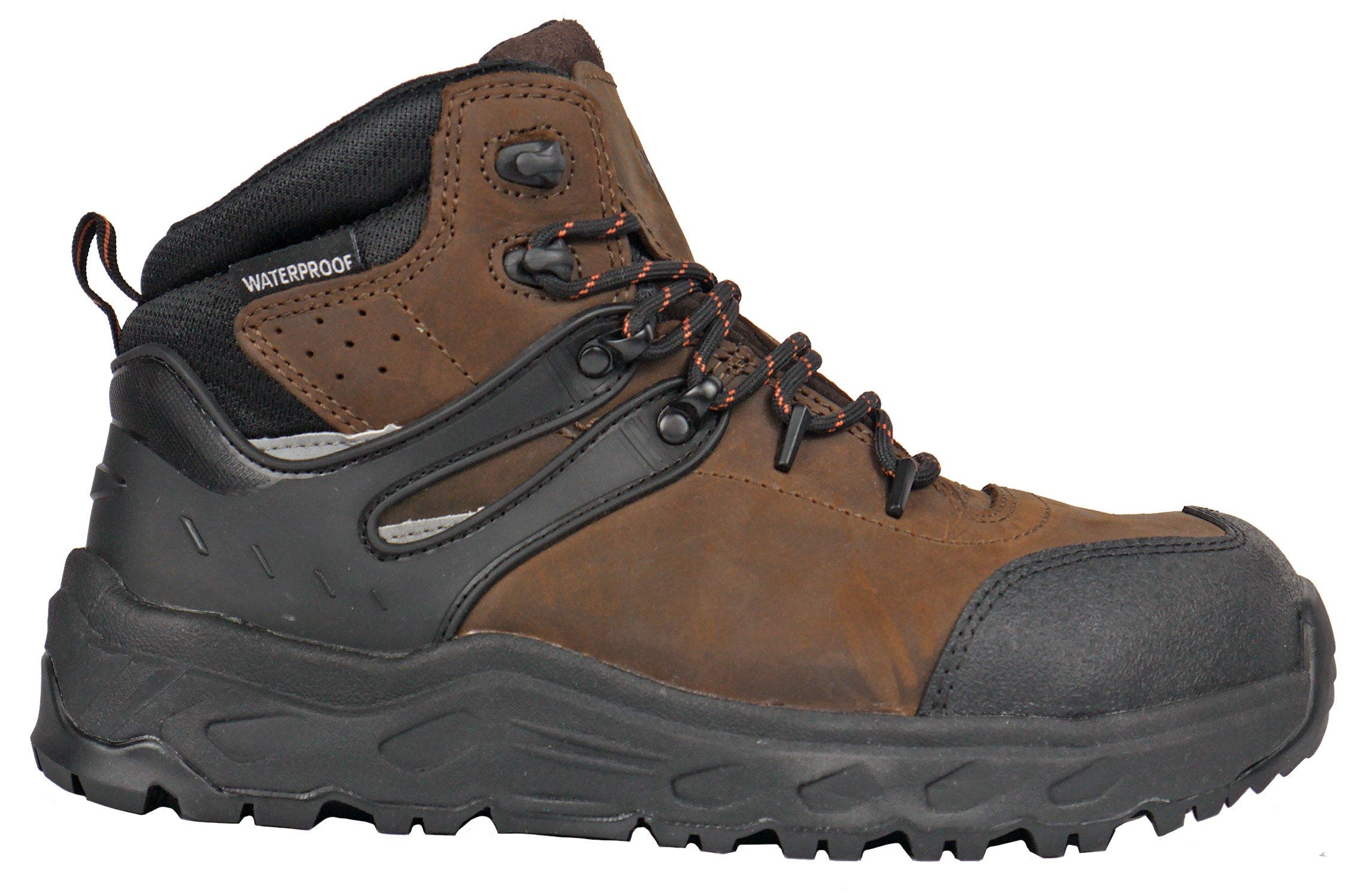 Hoss Boot Company HOSS Stomp Composite Toe Wedge Work Boot, Alternate, color, Brown/Black