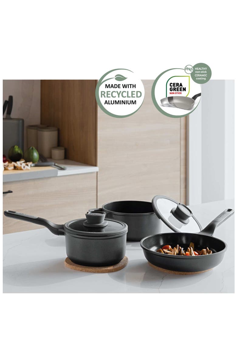 Leo Stone 10-Piece Cookware Set, Alternate, color, BLACK