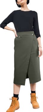 WILDFANG Essential Utility Wrap Skirt