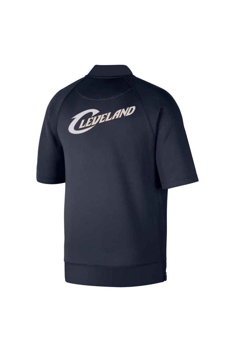 Men's Nike Navy Cleveland Cavaliers Classic Edition Hardwood Classics Authentic On-Court Game Full-Zip Jacket, Alternate, color, Navy