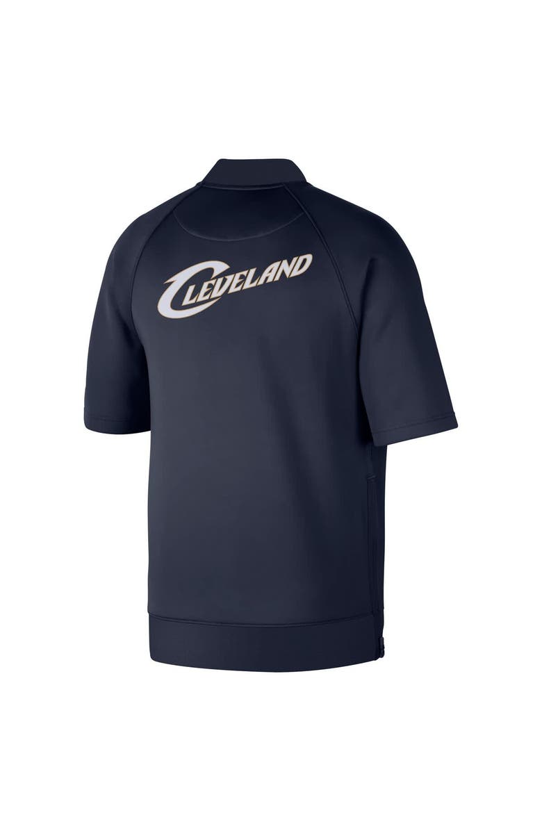 Nike Men's Nike Navy Cleveland Cavaliers Classic Edition Hardwood Classics Authentic On-Court Game Full-Zip Jacket, Alternate, color, Navy