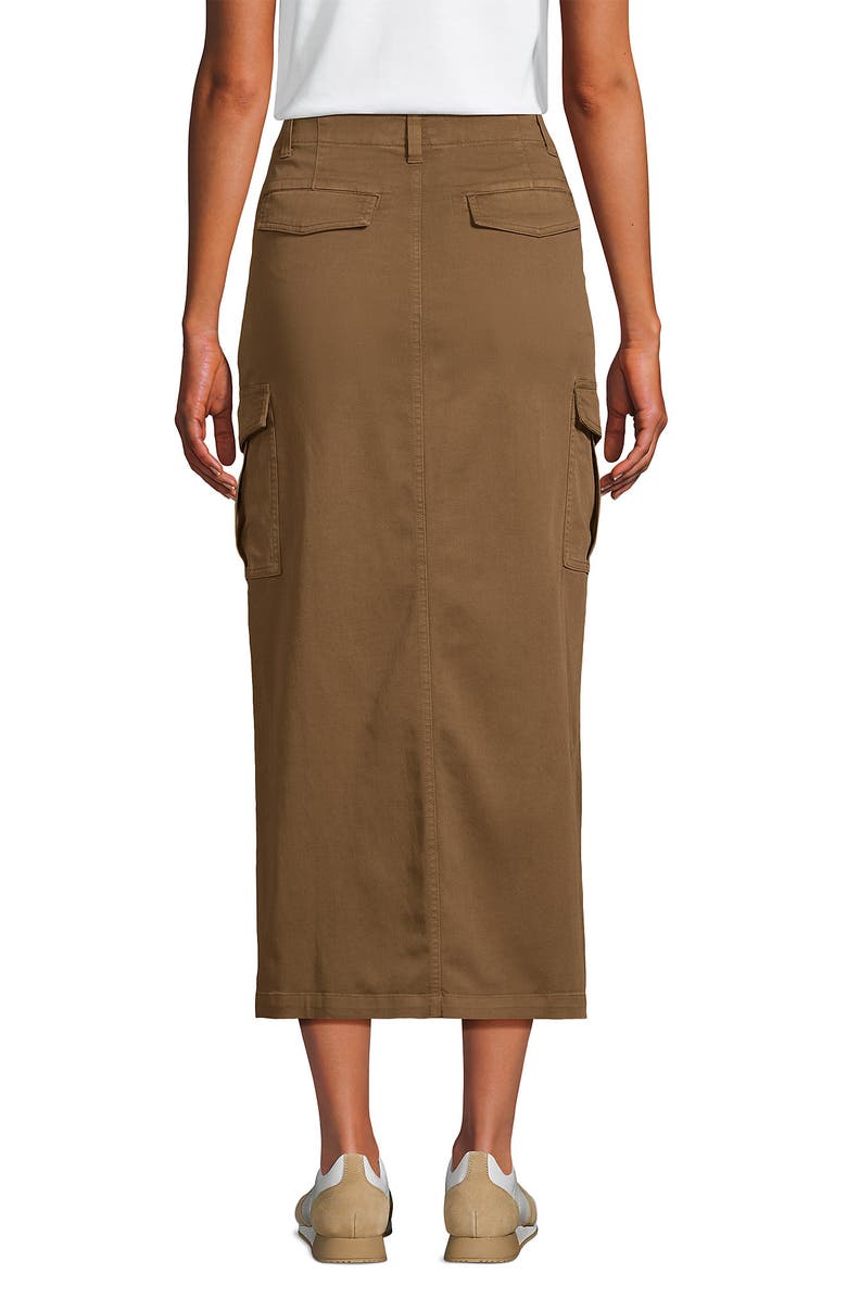 Lands' End Cool Fade Cargo Maxi Skirt, Alternate, color, Coriander