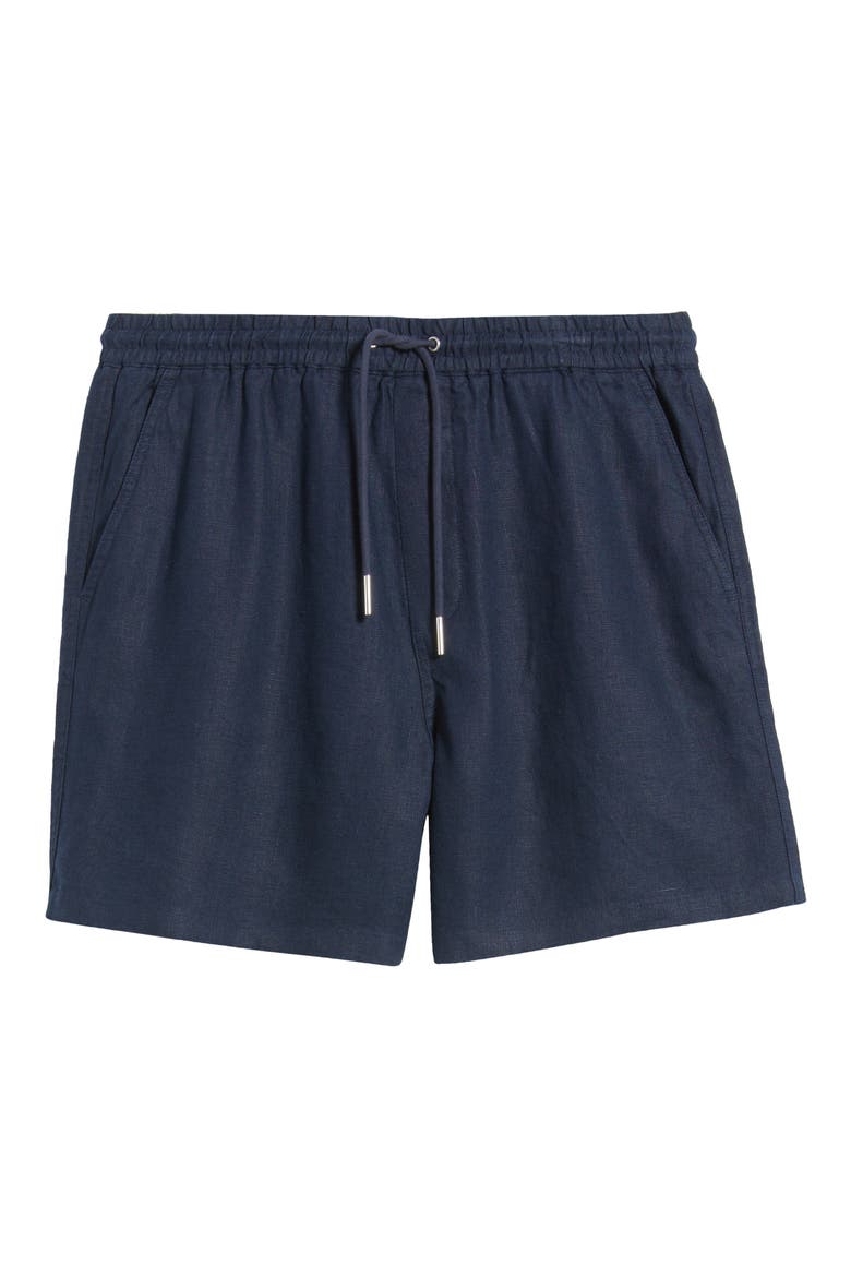 1454 Gregor Linen Drawstring Shorts, Alternate, color, NAVY BLUE