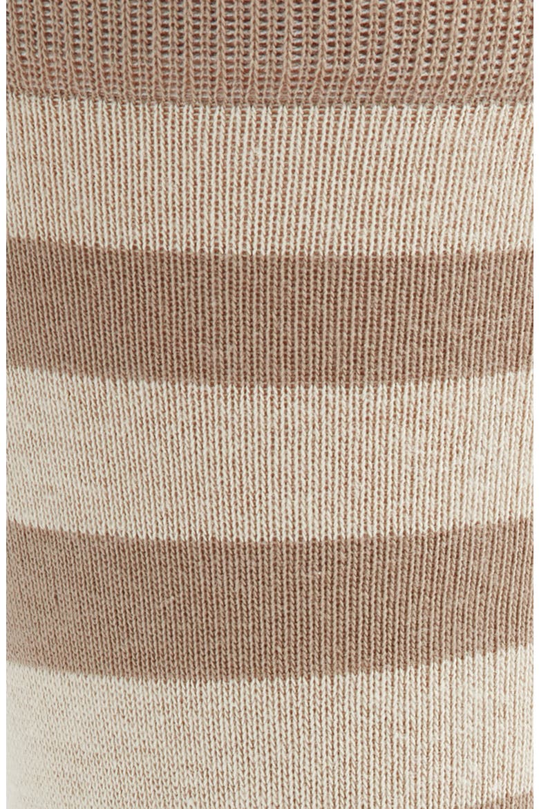Stripe Cotton Blend Socks, Alternate, color, TAN MULTI STRIPE