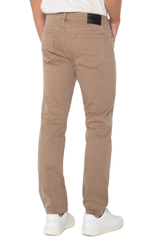 Liverpool Kingston Modern Straight Leg Jeans In Brown