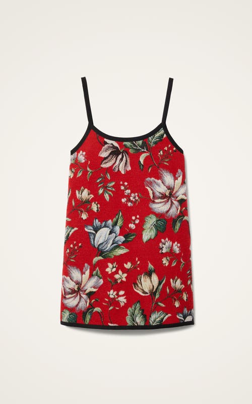 La Doublej Floral Jacquard Slip Dress In Multi
