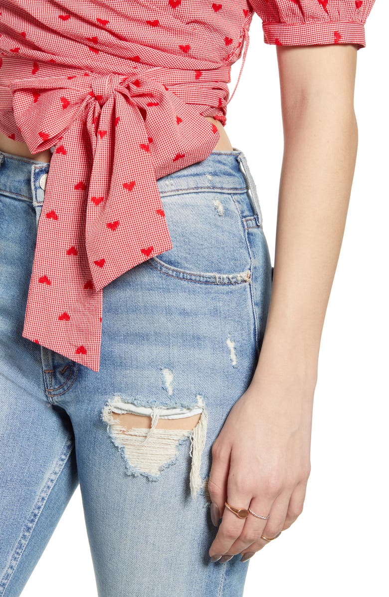 4SI3NNA Allie Side Tie Crop Top, Alternate, color, 