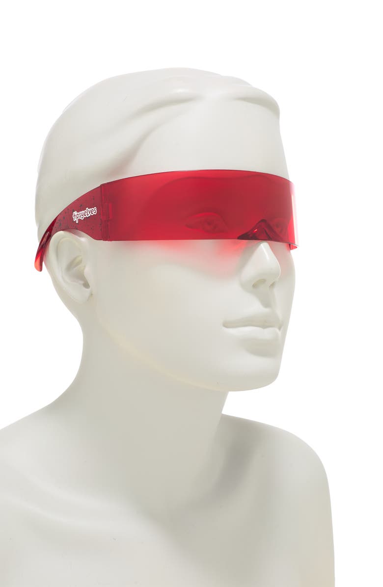 TIPSY ELVES X-Ray Vision Red Cyclops Shield Sunglasses, Alternate, color, 