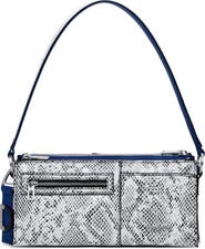 Desigual Two Tone Snake Embossed Shoulder Bag