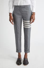 Thom Browne 4-Bar Wool Crop Skinny Pants