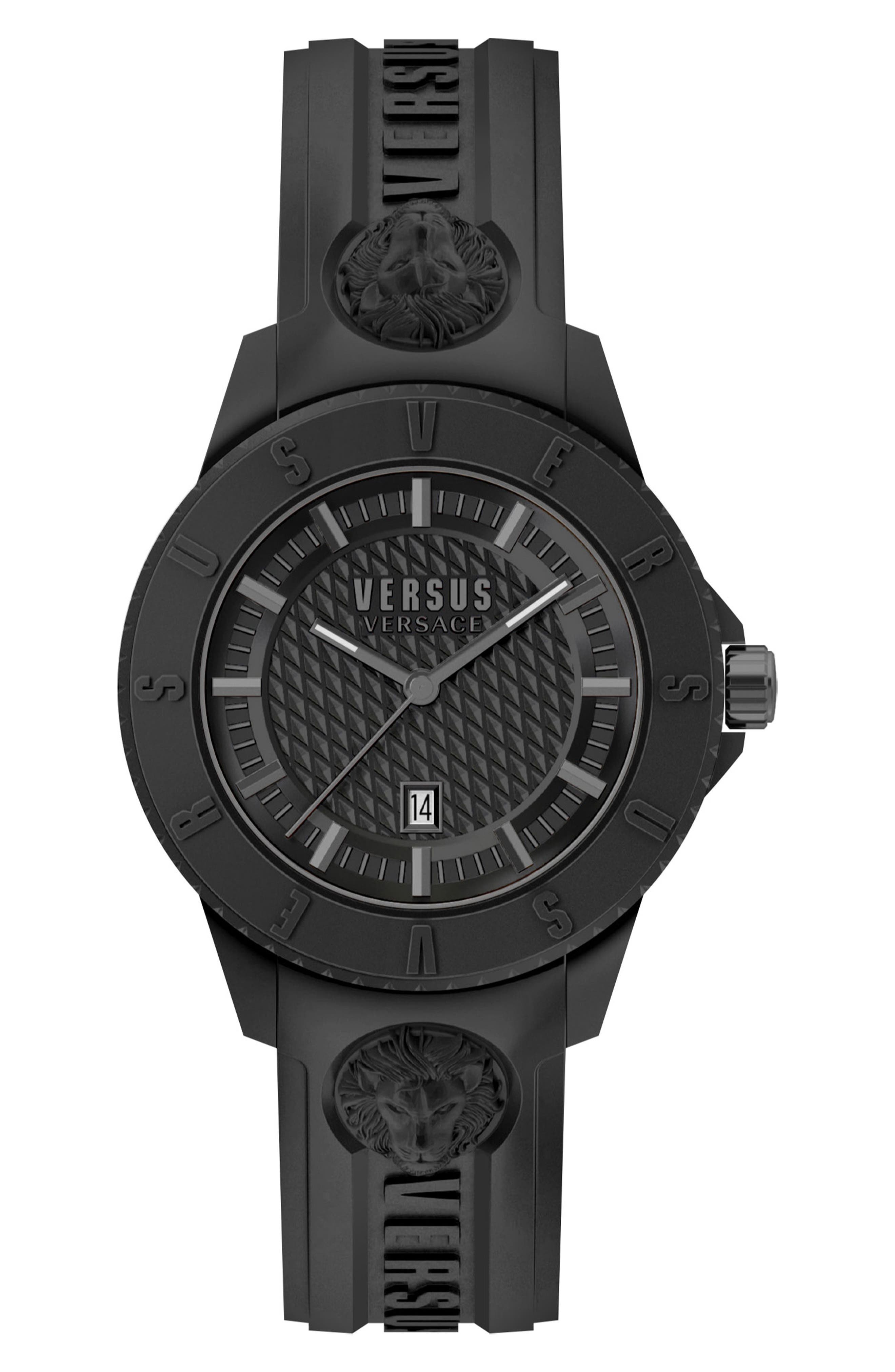 VERSUS Versace Women's Silicone Strap Quartz Watch, 42mm