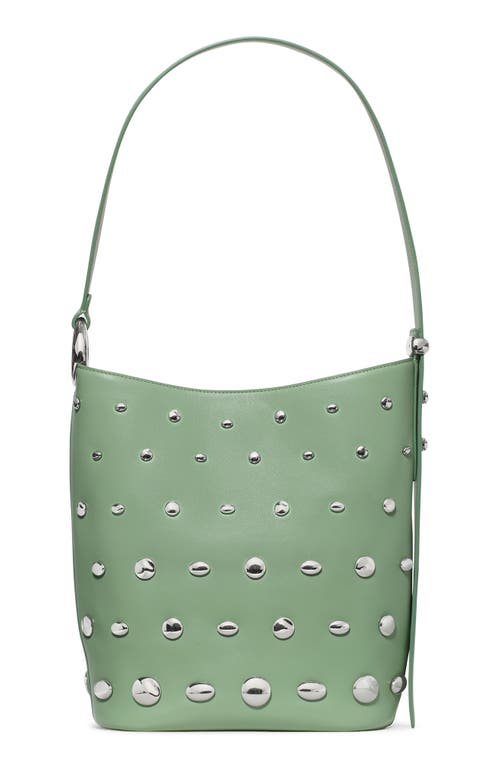 Kate Spade New York Halo Stud Fine Grain Leather Bucket Bag In Green