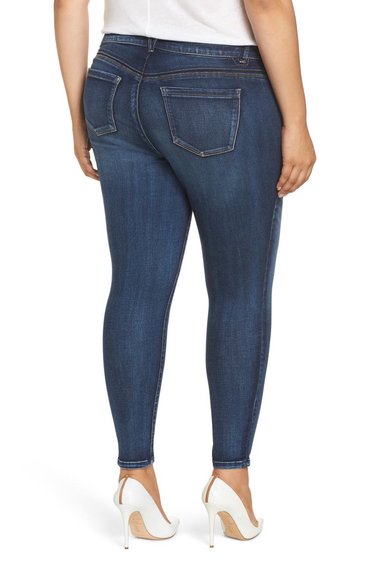 'Ab'Solution Ankle Skinny Jeans, Alternate, color, BL-BLUE