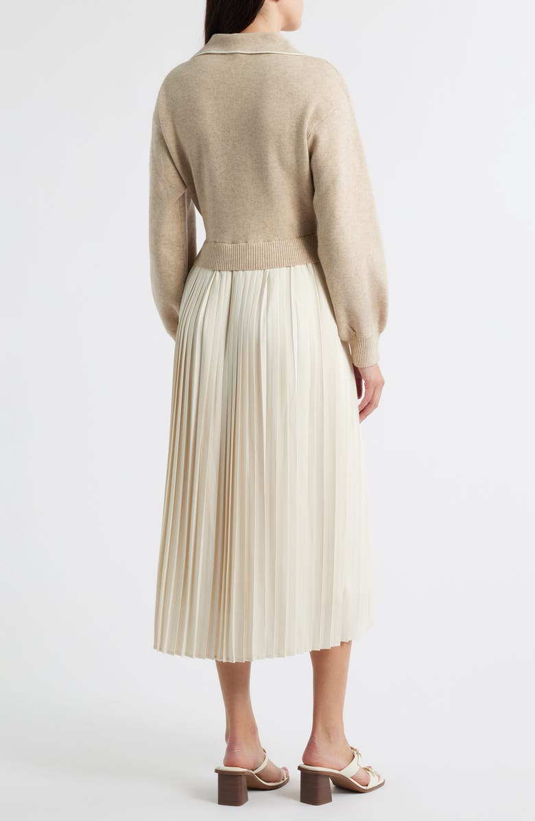 ZOE AND CLAIRE Long Sleeve Twofer Sweater Dress, Alternate, color, 