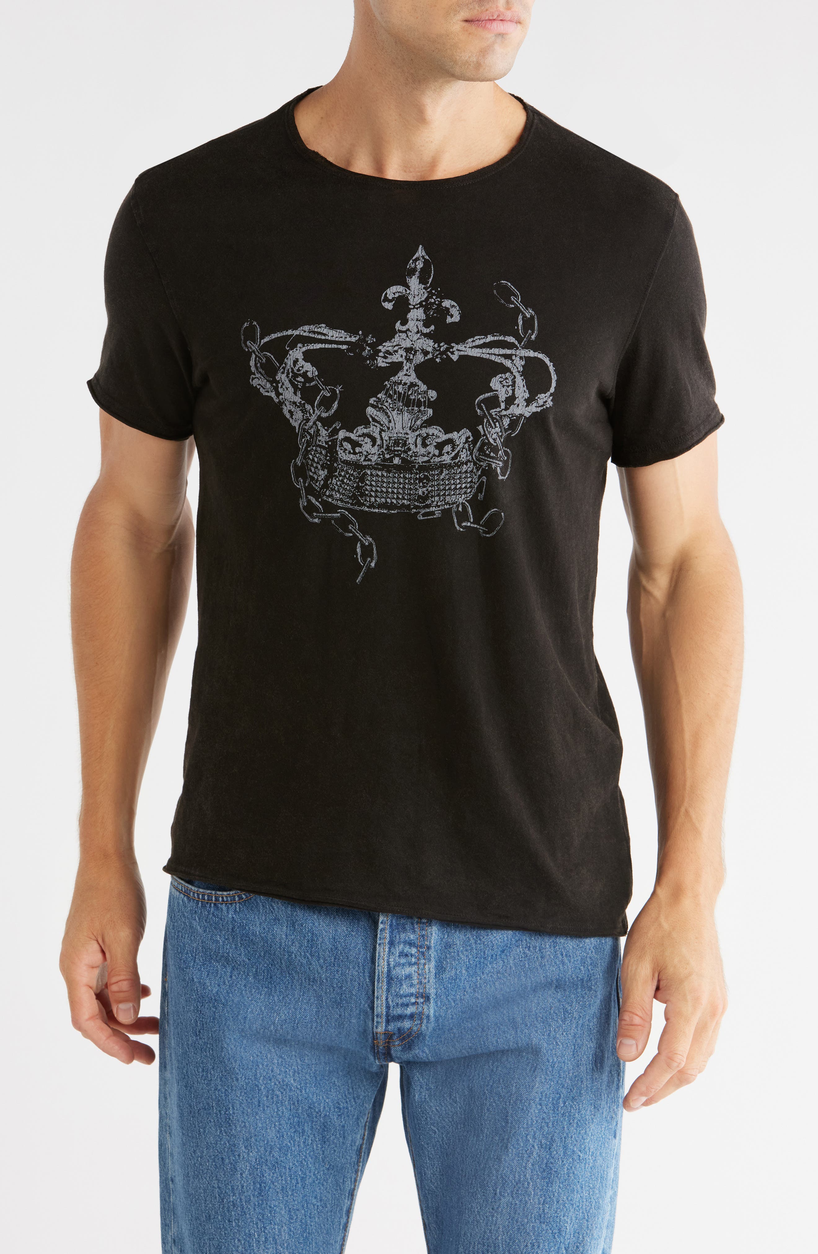 John Varvatos Broken Crown Organic Cotton Graphic T-Shirt