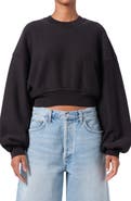 AGOLDE Kit Cotton Fleece Crop Sweatshirt