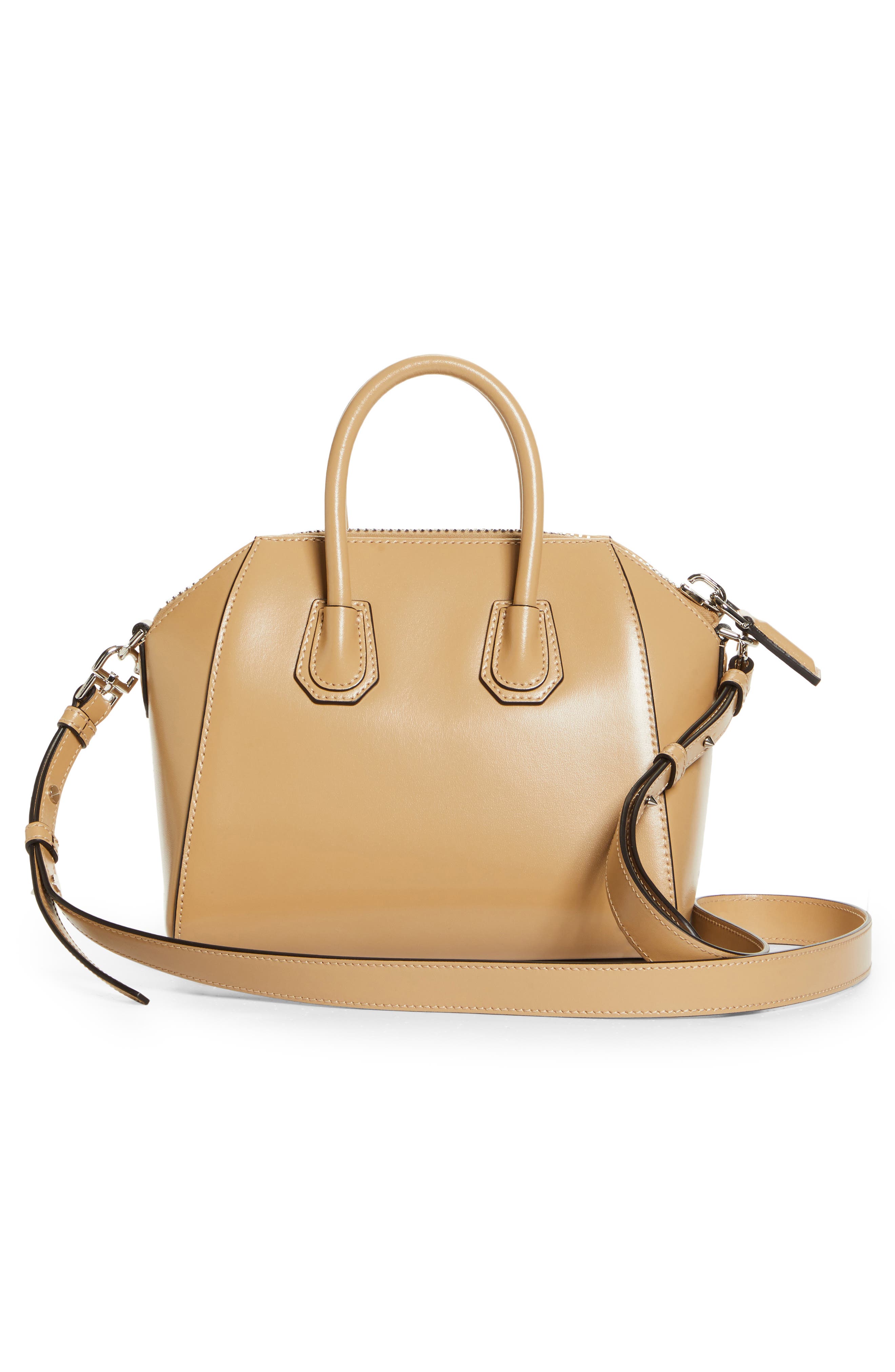 Givenchy Mini Antigona Leather Satchel, Alternate, color, 