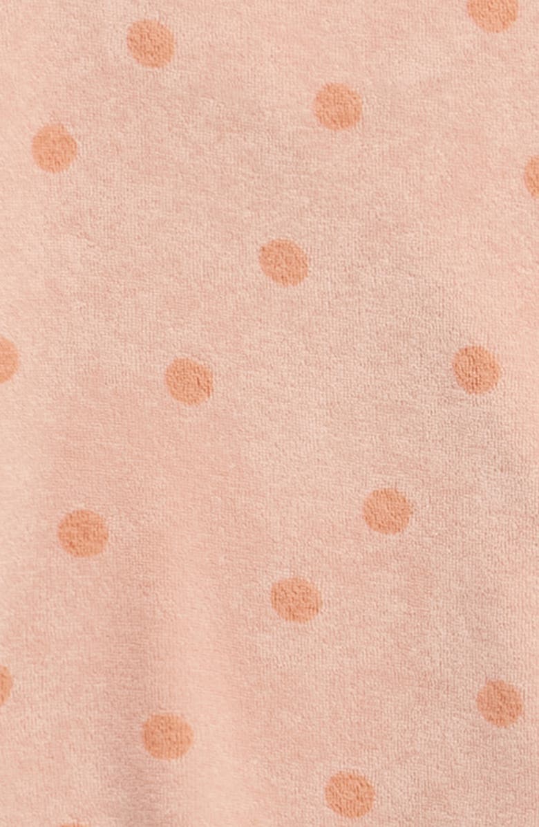 QUINCY MAE Kids' Polka Dot Terry T-Shirt & Pants Set, Alternate, color, Melon