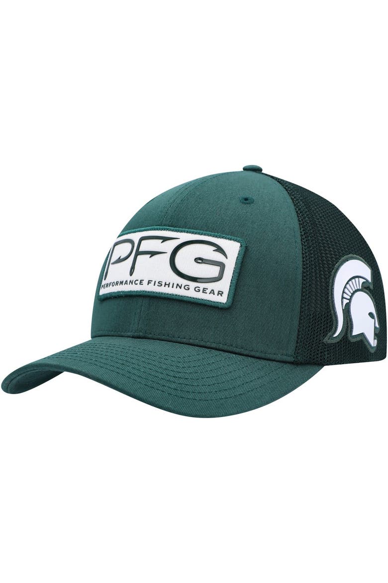 Men's Columbia Green Michigan State Spartans PFG Hooks Flex Hat, Alternate, color, Green