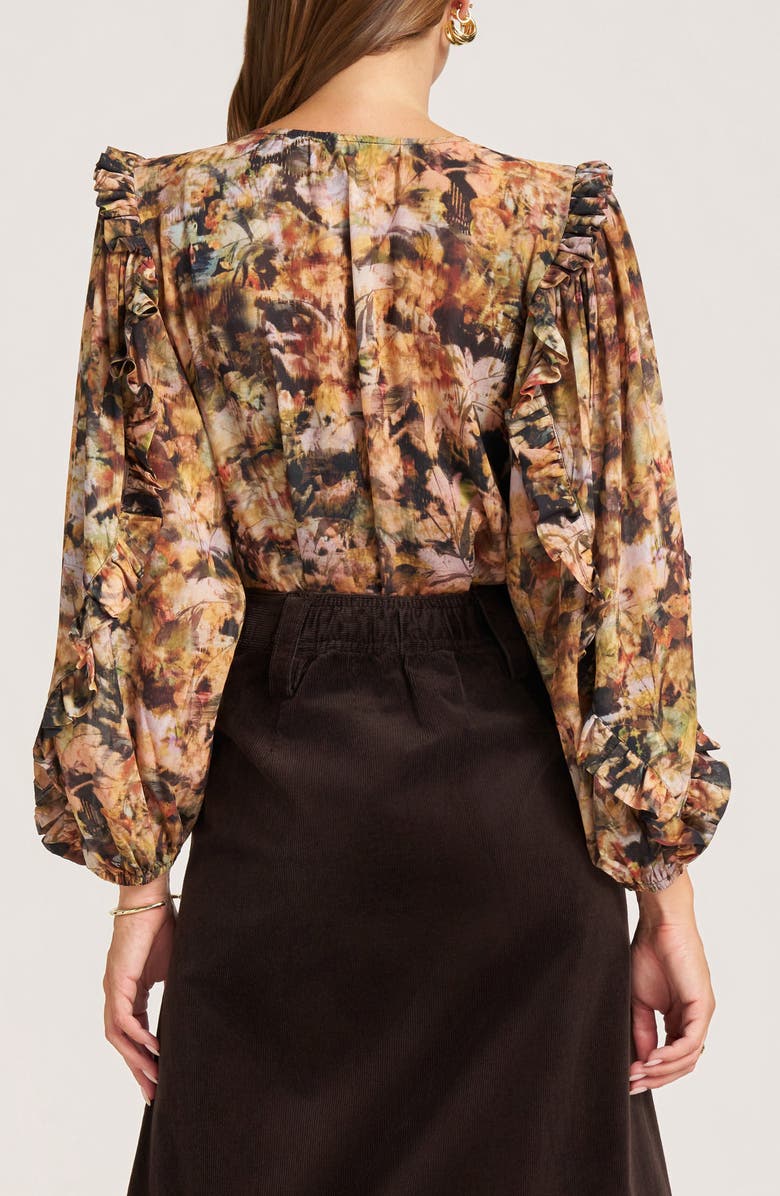 matty m. Tawny Button-Up Shirt, Alternate, color, Walnut